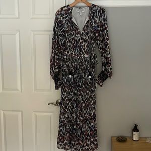 10 Crosby Derek Lam Nemea Pleated Maxi Dress size 6